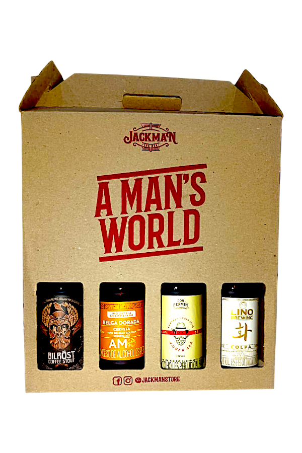 4PACK CERVECERO ORO Y CAFÉ