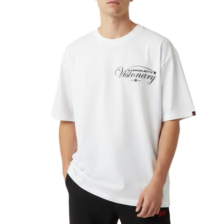 CAMISETA HOOKS OVERSIZE 200GR BLANCA VISIONARY