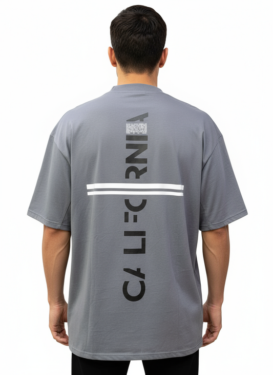 CAMISETA HOOKS OVERSIZE 200GR GRIS BRUSHES