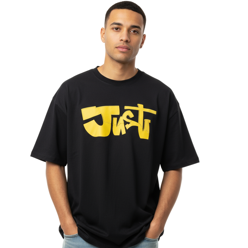 CAMISETA OVERSIZED PREMIUM BLACK JUST