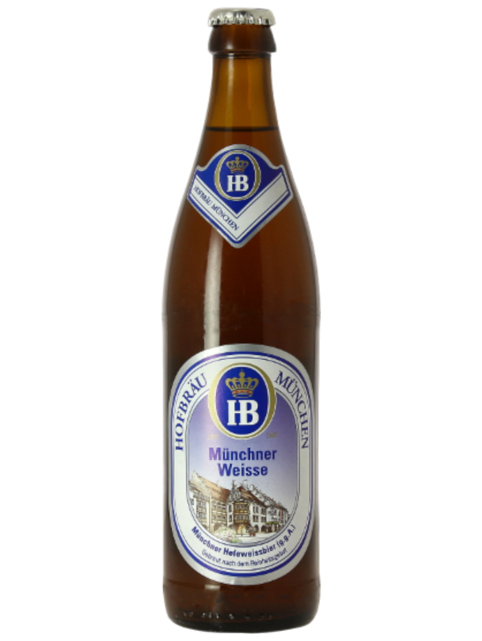 CERVEZA ALEMANA HOFBRAU WEISSE 500ML