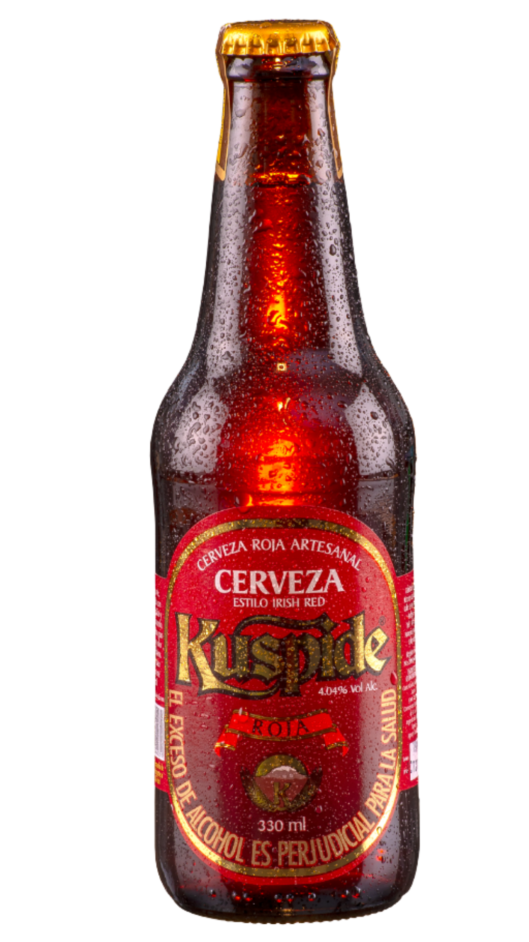 CERVEZA COLOMBIANA KUSPIDE ROJA 330ML