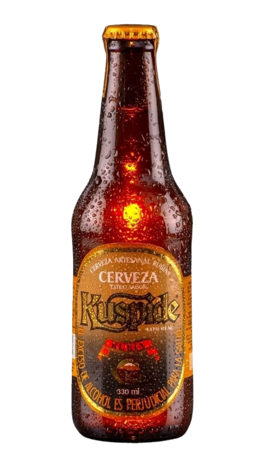 CERVEZA COLOMBIANA KUSPIDE RUBIA 330ML