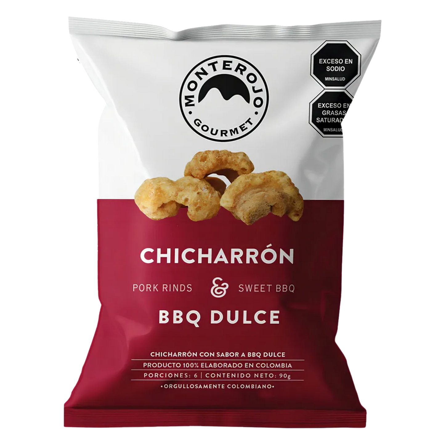 CHICHARRON CARNUDO BBQ DULCE MONTEROJO 90GR