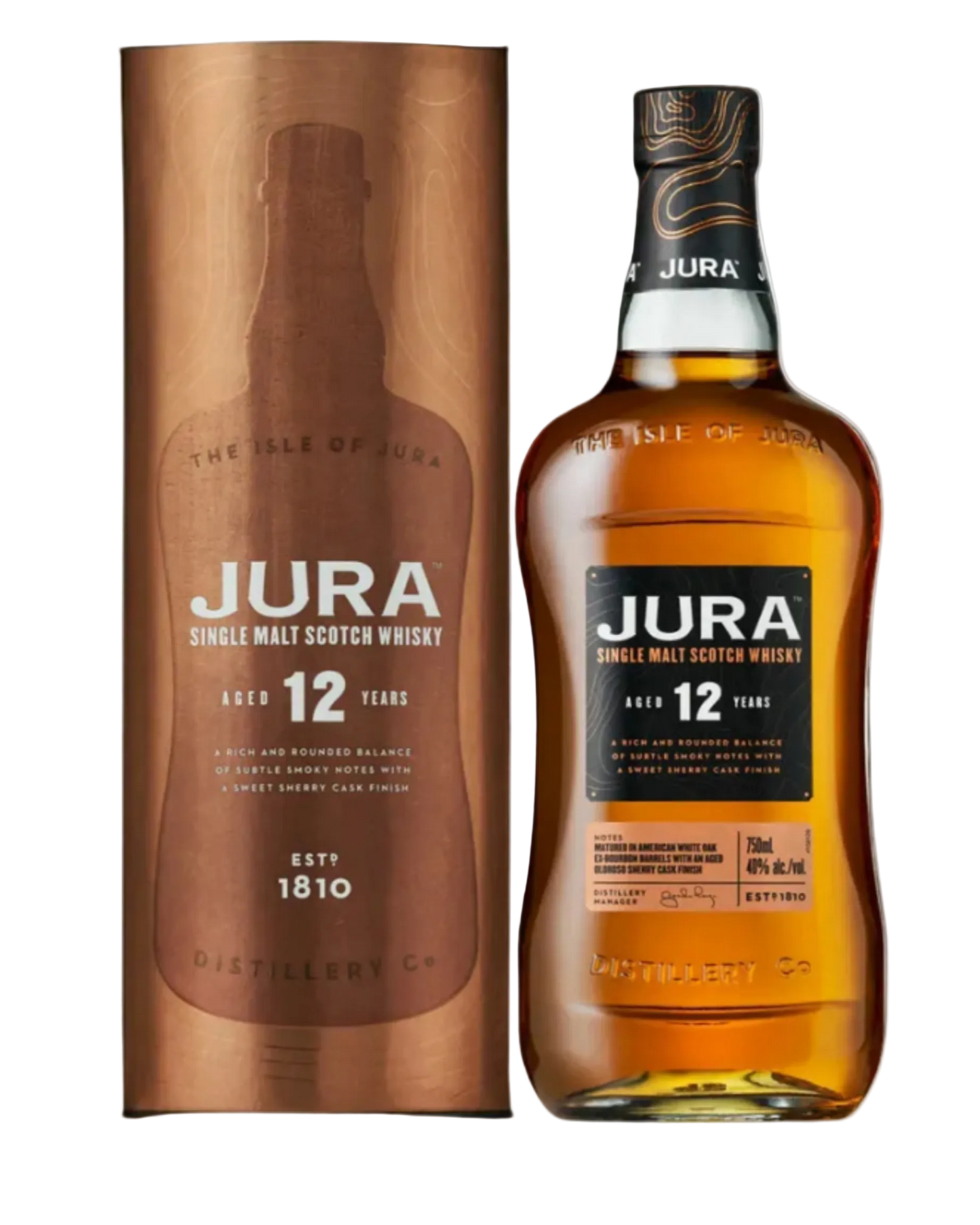 WHISKY JURA 12 AÑOS 750ML