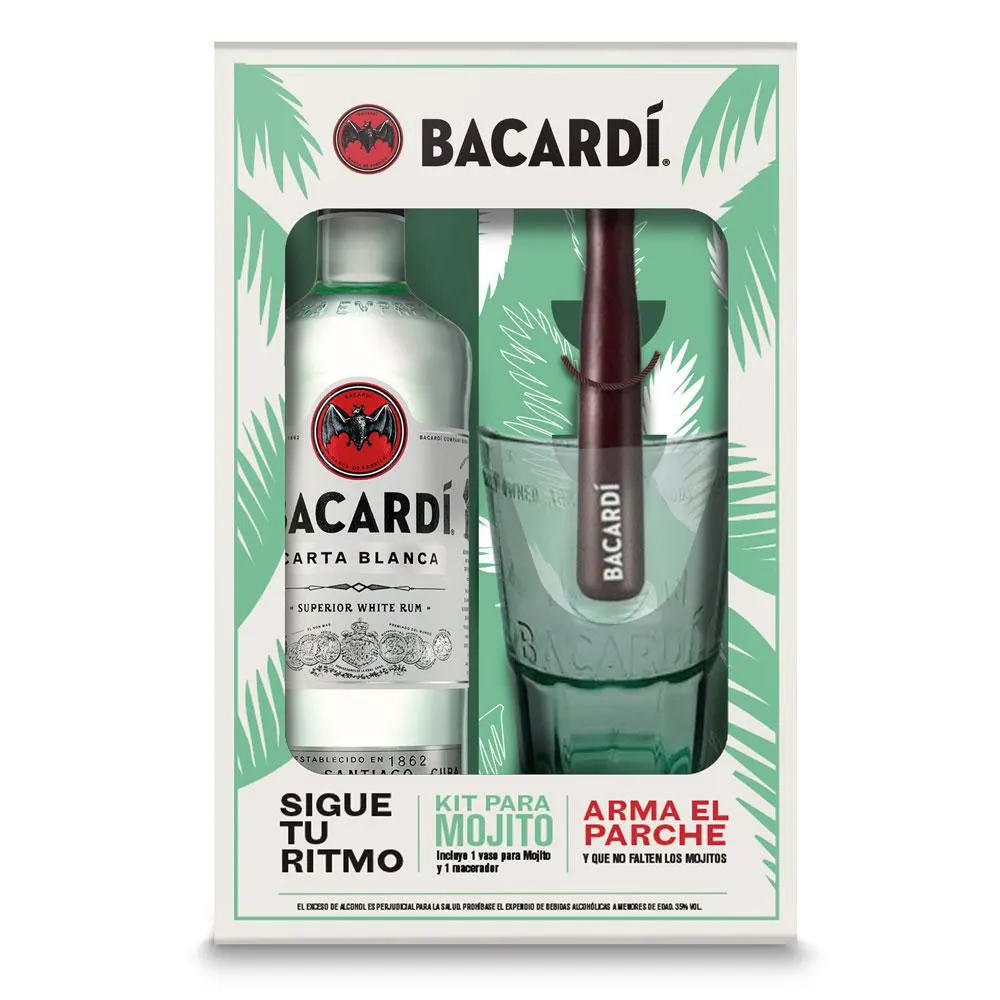 ESTUCHE RON BACARDI CARTA BLANCA