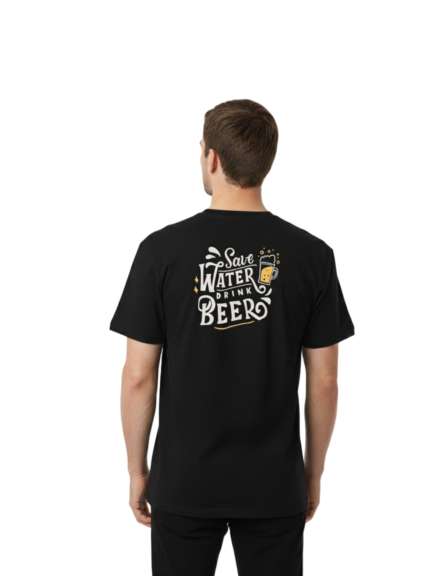 CAMISETA ESTAMPADA JACKMAN NEGRA BEER