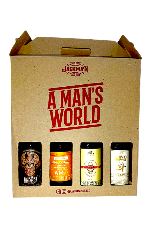 4PACK CERVECERO ORO Y CAFÉ