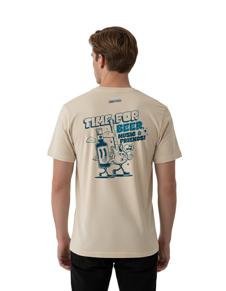 CAMISETA ESTAMPADA JACKMAN BEIGE
