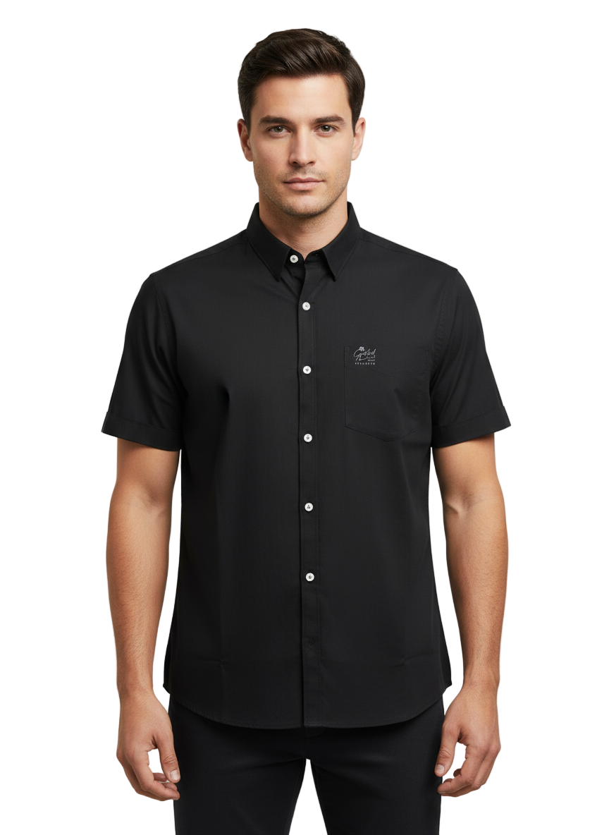 CAMISA NEGRA SP MC FONDO CS 8001