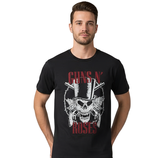 CAMISETA ADULTO MUSICA GUNS N ROSES