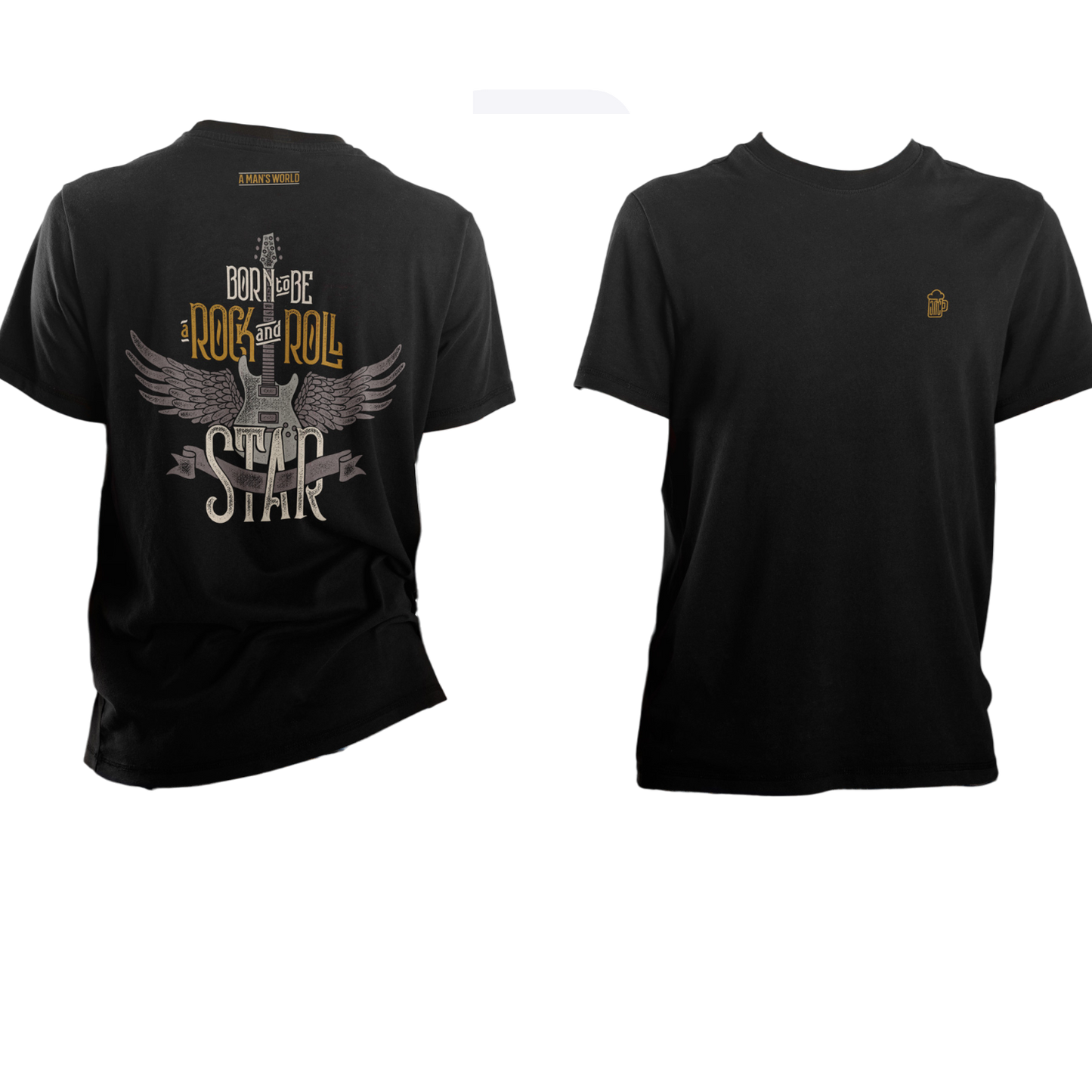 CAMISETA ESTAMPADA JACKMAN NEGRA ROCK