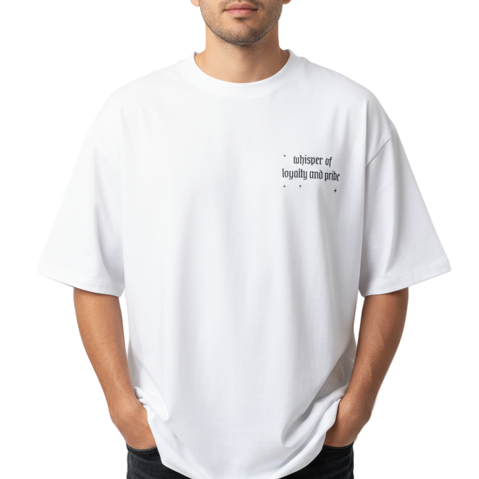 CAMISETA OVERISZE HOOKS GRIS WHISPER