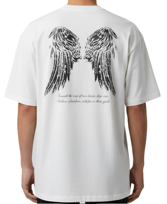 CAMISETA OVERISZE HOOKS GRIS WHISPER