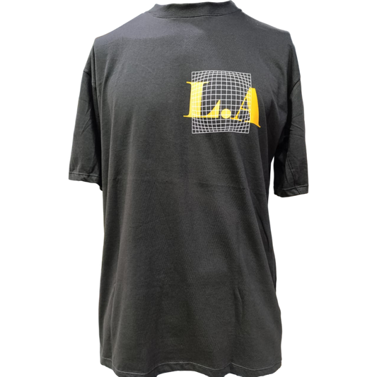 CAMISETA OVERSIZE 200GR NEGRA L.A