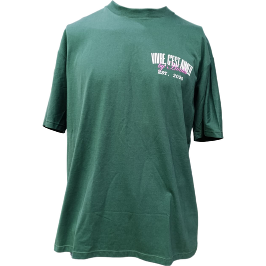 CAMISETA OVERSIZE 200GR VERDE VIVRE