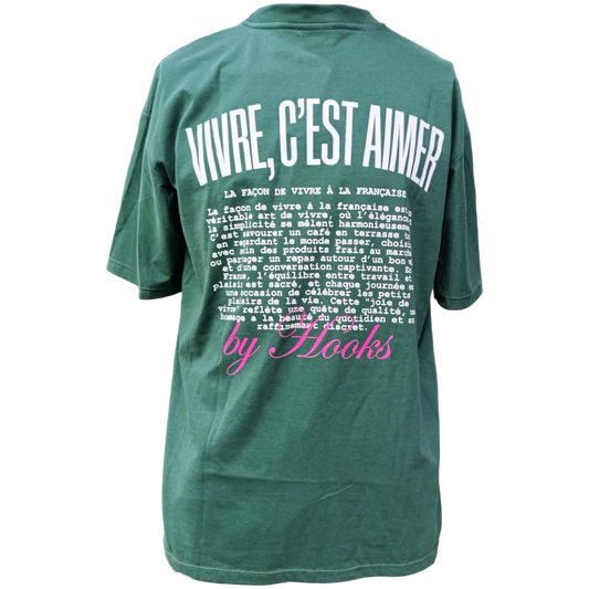 CAMISETA OVERSIZE 200GR VERDE VIVRE