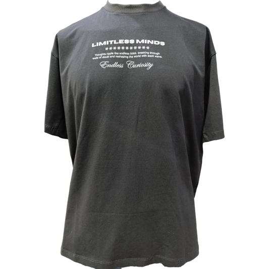 CAMISETA OVERSIZE HOOKS NEGRA LIMITLESS