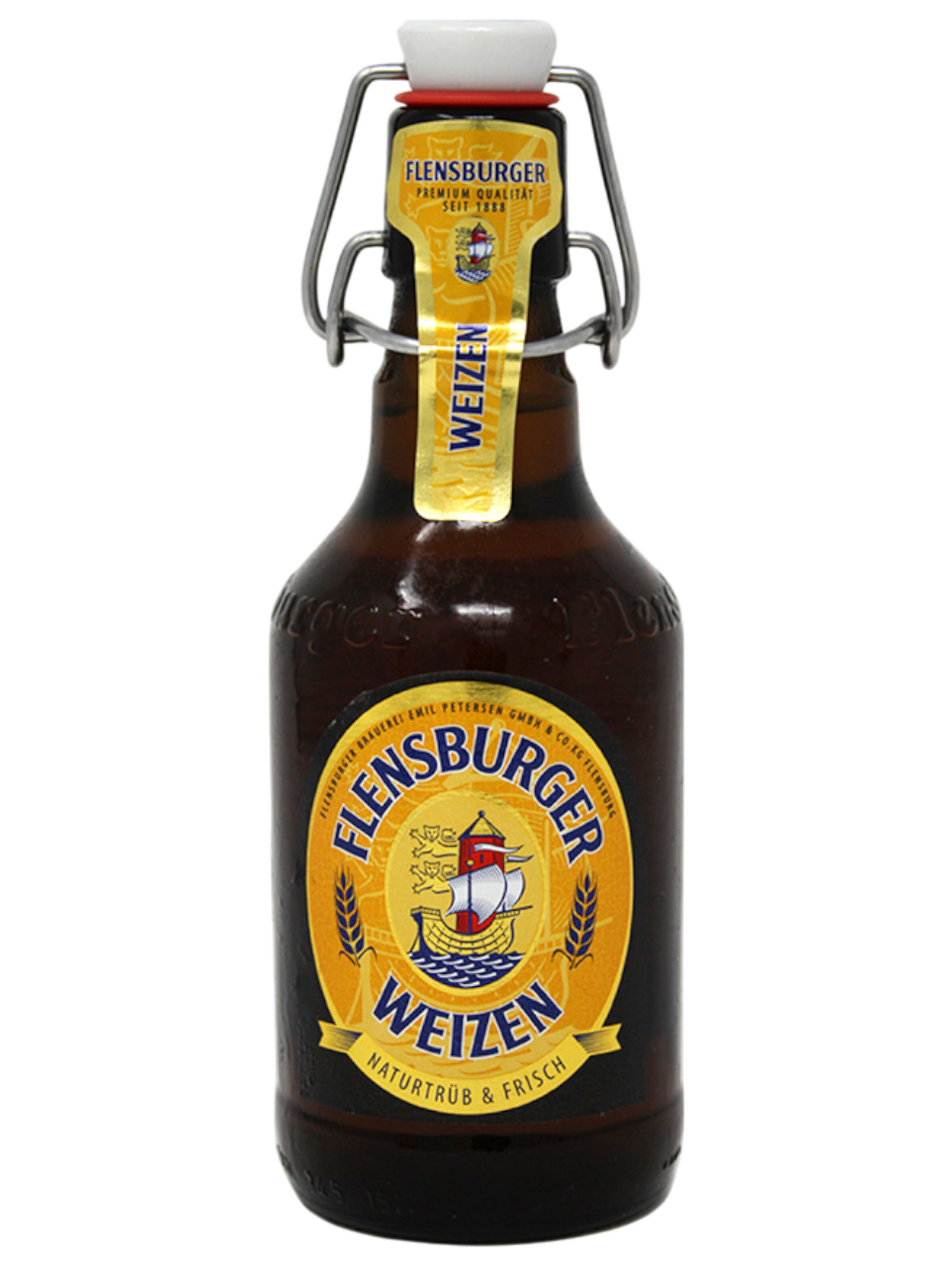CERVEZA ALEMANA FLENSBURGER WEIZEN 330ML