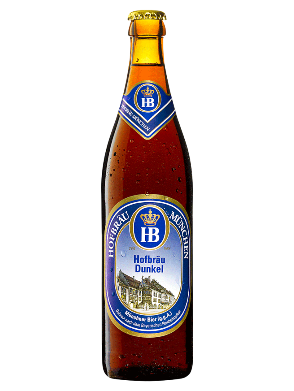 CERVEZA ALEMANA HOFBRAU DUNKEL 500ML