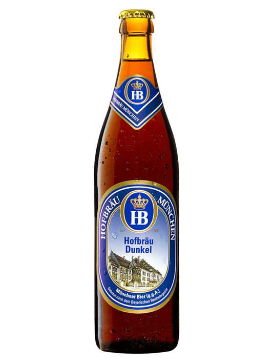 CERVEZA ALEMANA HOFBRAU DUNKEL 500ML