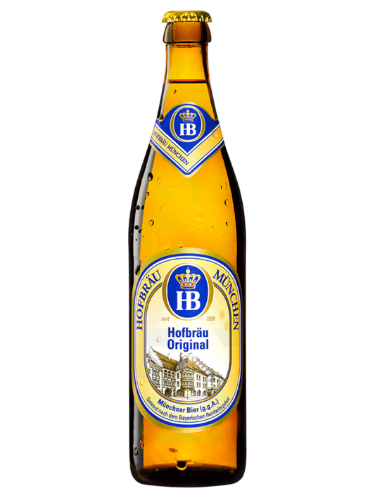 CERVEZA ALEMANA HOFBRAU ORIGINAL 500ML