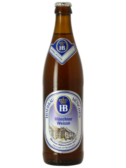 CERVEZA ALEMANA HOFBRAU WEISSE 500ML