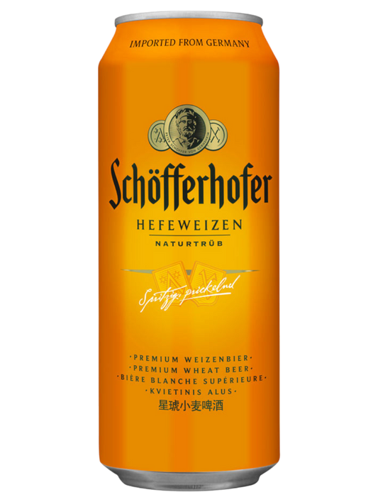 CERVEZA ALEMANA SCHOFFERHOFER LATA 500ML