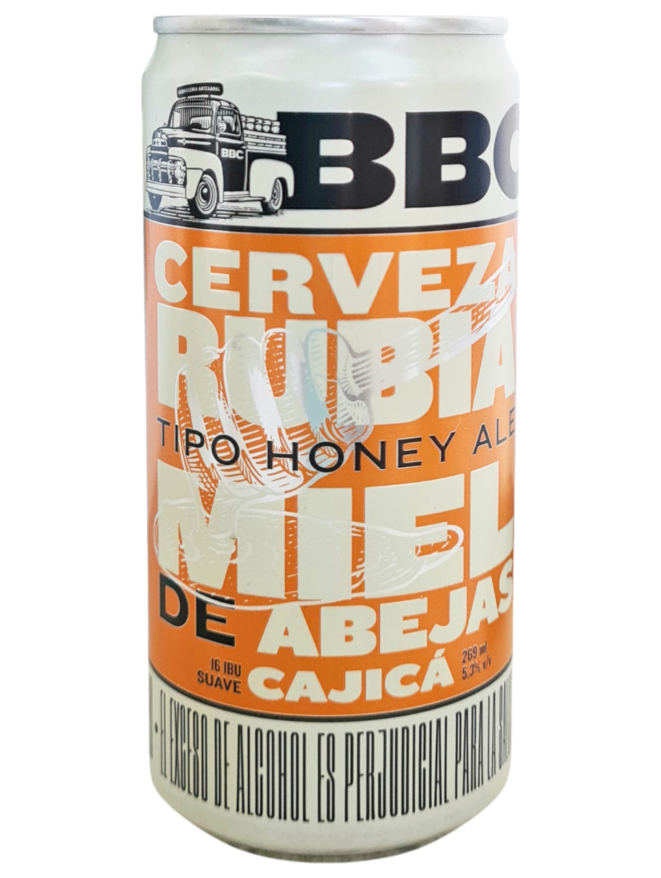 CERVEZA COLOMBIANA BBC CAJICA HONEY ALE LATA 269ML