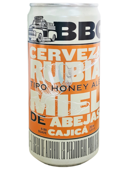 CERVEZA COLOMBIANA BBC CAJICA HONEY ALE LATA 269ML