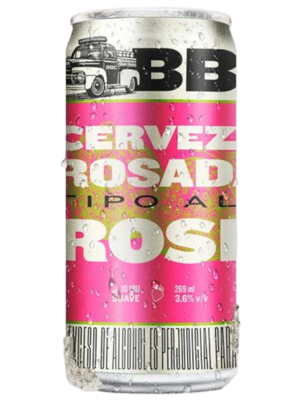 CERVEZA COLOMBIANA BBC ROSE LATA 269ML