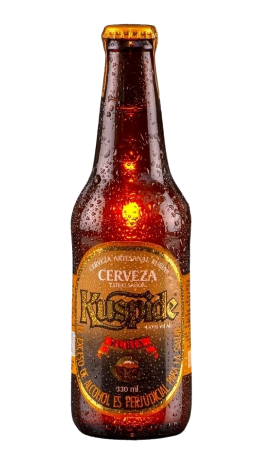 CERVEZA COLOMBIANA KUSPIDE RUBIA 330ML