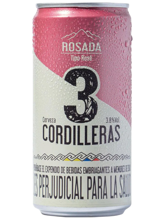 CERVEZA COLOMBIANA TRES CORDILLERAS ROSE LATA 269ML
