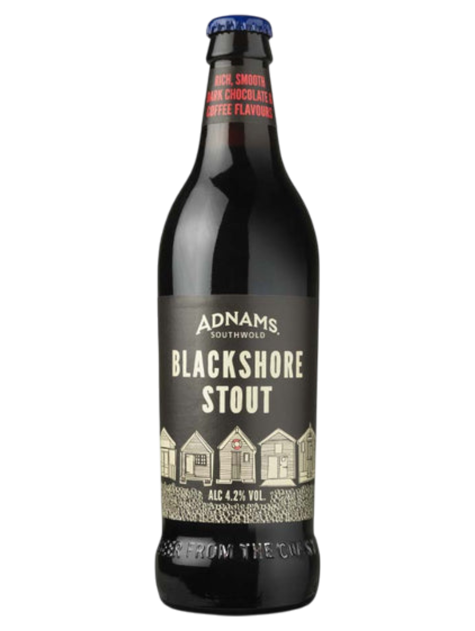 CERVEZA INGLESA ADNAMS BLACKSHORE STOUT BOT 500ML