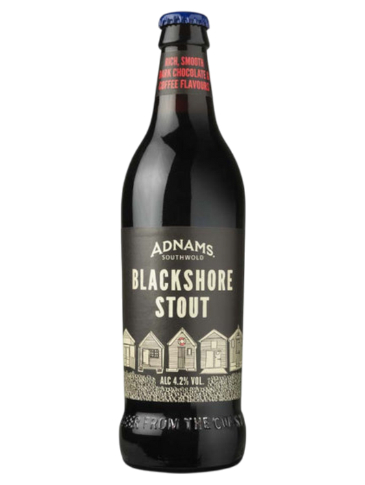CERVEZA INGLESA ADNAMS BLACKSHORE STOUT BOT 500ML