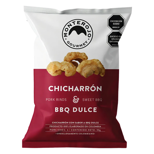 CHICHARRON CARNUDO BBQ DULCE MONTEROJO 90GR