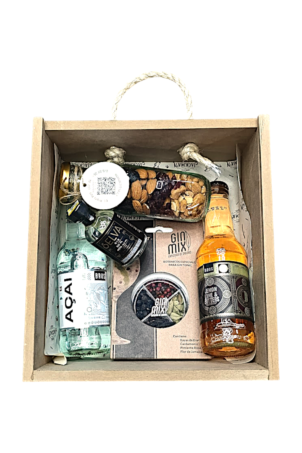 Combo Gin Starter Light con ginebra, botánicos y tónica Brus