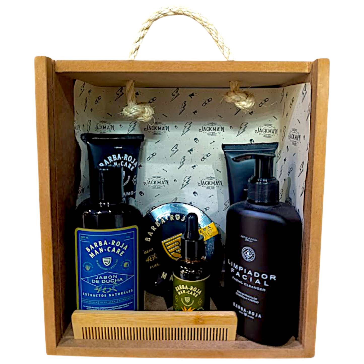 COMBO KIT COMPLETO BARBA ROJA DELUXE