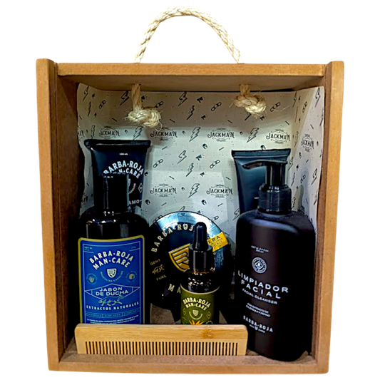 COMBO KIT COMPLETO BARBA ROJA DELUXE