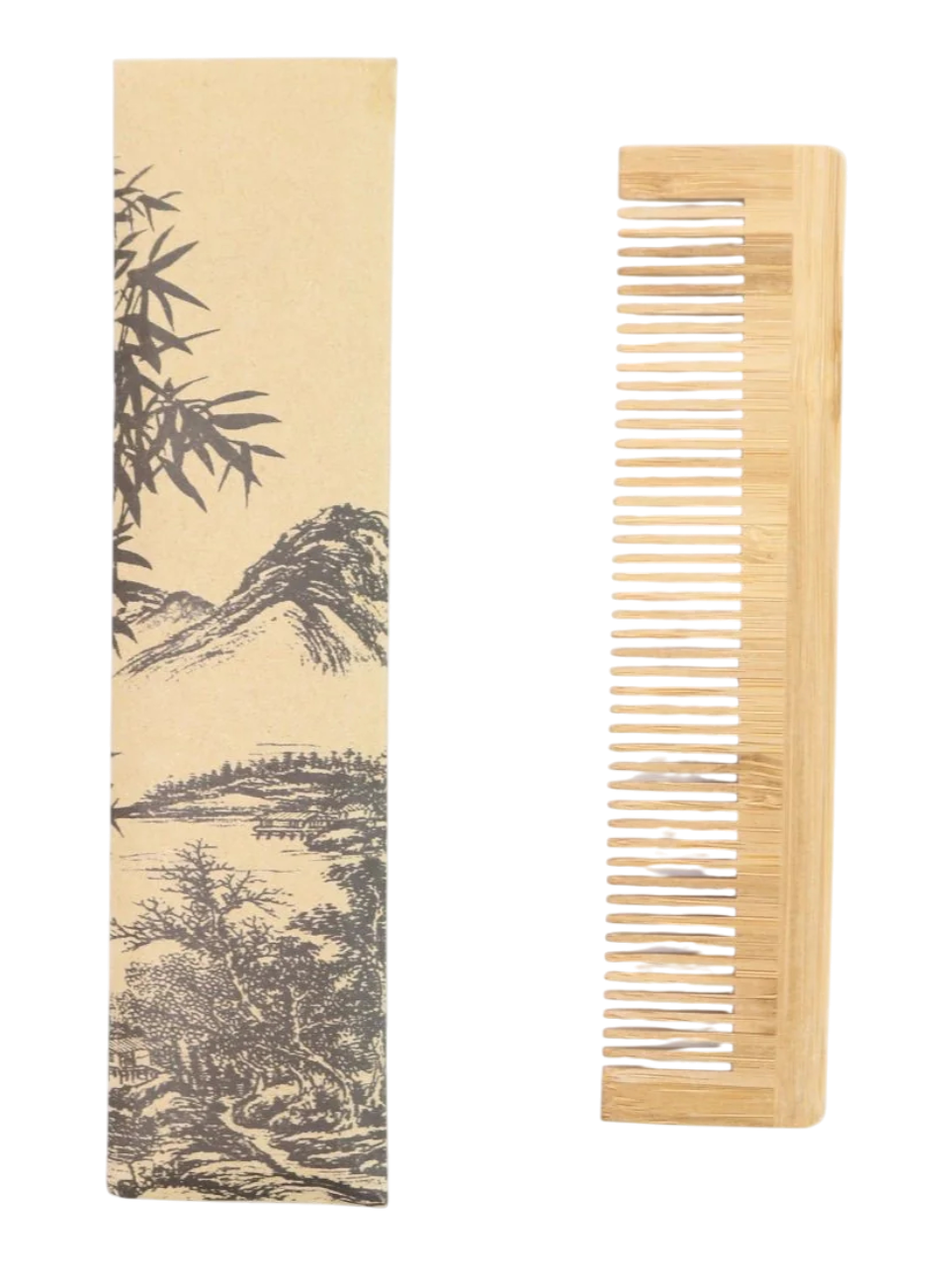 PEINE BAMBU BARBA ROJA