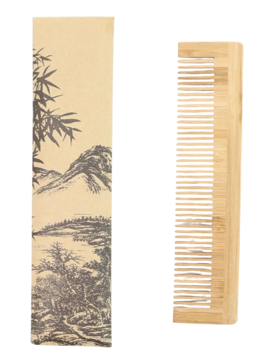 PEINE BAMBU BARBA ROJA