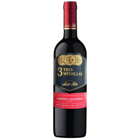 VINO TRES MEDALLAS CABERNET SEUVIGNON 750ML