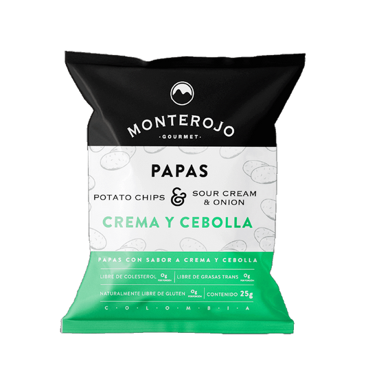 PAPAS CREMA Y CEBOLLA MONTEROJO 100GR