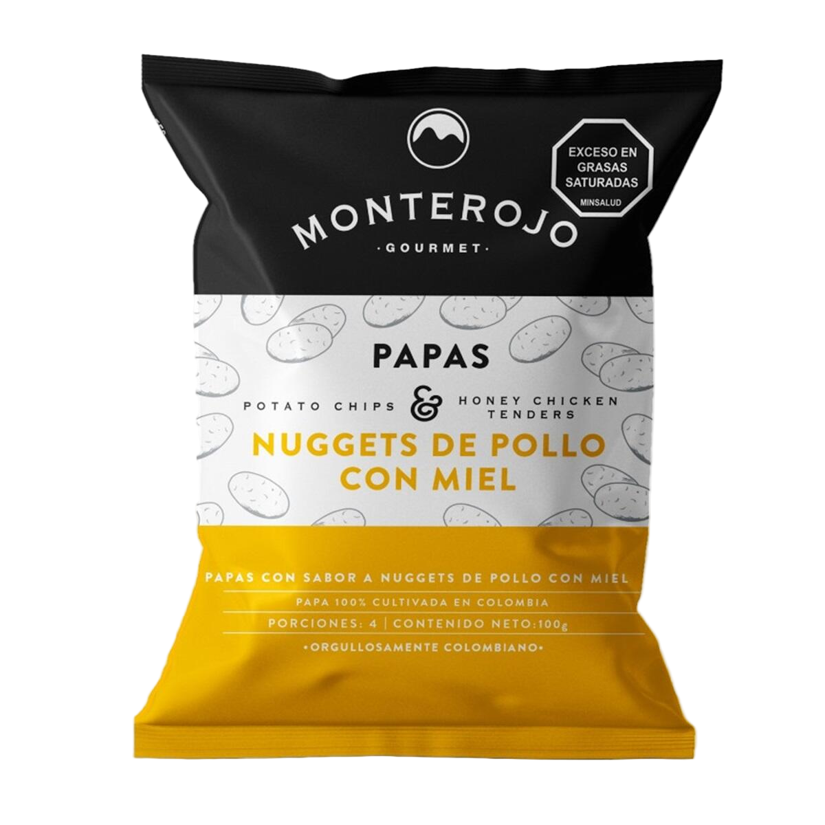 PAPAS NUGGETS DE POLLO CON MIEL MONTEROJO 100GR