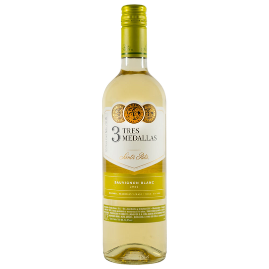 VINO TRES MEDALLAS SEUVIGNON BLANC 750ML