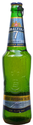 CERVEZA BALTIKA GREAT RUSSIAN TASTE N° 7 EXPERT 500ML
