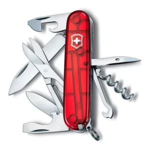 Navaja De Bolsillo Climber Roja Transparente Victorinox
