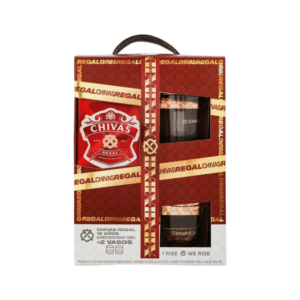 Whisky Chivas Regal 12 años 700 ml + 2 Vasos