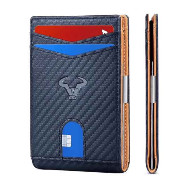 Billetera Cuero Azul