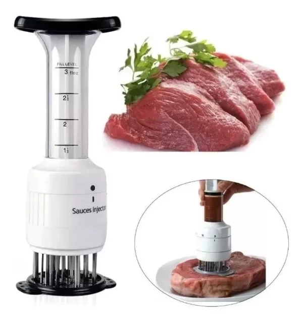Ablandador e Inyector de Salsa 2 en 1 para Carne - Accesorios Asado -